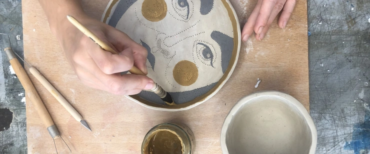 Jaz in ti – poslikava keramike v paru
