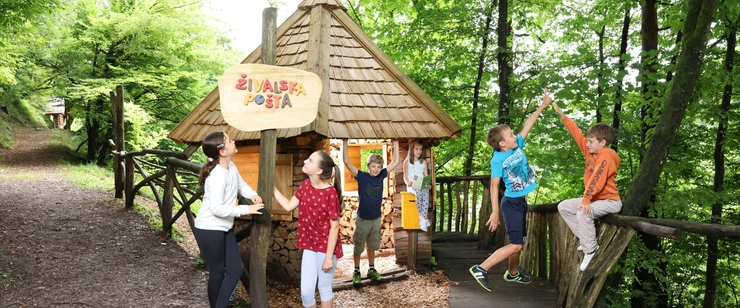 Vodeni sprehod po polhovem doživljajskem parku